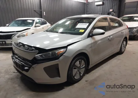 2018 Hyundai Ioniq Hybrid Blue из США, поврежденный, VIN KMHC65LC2JU064772